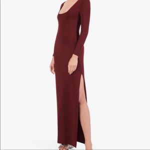 Staud bergundy dress